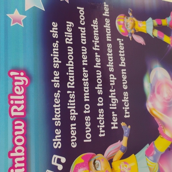 Jakks | Toys | New Rock N Roller Skate Rc Rainbow Riley Lights Up Spins ...